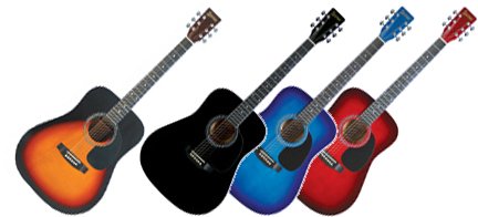 MusicalInstruments: Lauren LA125 Acoustic Guitar, Blueburst