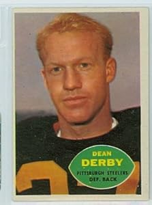 1960 Topps FB 99 Dean Derby Steelers Excellent
