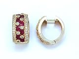 14K 1.80 CTW Ruby & Diamond Earrings