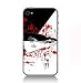 Anime Naruto Uchiha Itachi Black White Red Blood case for Iphone 5 black sidecover