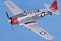 Large Aircraft Model with Stand - The SNJ Texan (Navy) Silver
