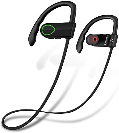 Bluetooth Headphones,COOLAND Noise Canelling Wireless Stereo Sports Headsets with Microphone for Running Gym Exercise (Green)