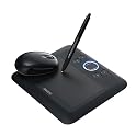 Bamboo Fun Computer Tablet and Mouse Set with Pen - Black (Small)