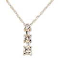 10K Gold .25-ct. Diamond Drop Pendant