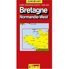 France Map: Brittany/Normandy West Sheet 2 (GeoCenter Euro Map)