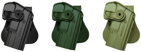 IMI RSR Hand Gun Retention Roto Holster Case Taurus PT800 (.45 ACP PT809 9mm PT840 .40 S&W PT845) Black full-size autoloader family