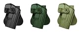 Retention Roto Holster Taurus PT800 (.45 ACP PT809 9mm PT840 .40 S&W PT845) OD Green full-size autoloader family