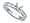 0.40 cts Round Diamonds Engagement Ring in 18k White Gold Size 4 LIFETIME WARRANTEE