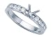 0.40 cts Round Diamonds Engagement Ring - 14kt White Gold LIFETIME WARRANTEE