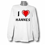 I Love Hannes Long Sleeve T-shirt