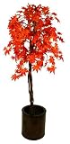 5ft Red Japanese Maple  with Natural Stem - Artificial Plant