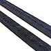 Black, White Hook and Eye Tape Trim(3YD/Pack) (Black)