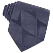 Dolce & Gabbana Logoed Squares Geometric Woven Silk Tie Blue