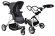 Baby Planet Max Pro 3-Wheel Travel System - Black/Grey