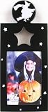 Halloween Photo Frame, Broomstick Riding Flying Witch