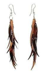 Earrings - E369 - Sequin Dangle - Comet ~ Copper