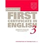 Cambridge First Certificate in English 3 Student's Book: Examination Papers from the University of Cambridge Local Examinations Syndicate: 3 (Cambridge First Certificate Skills) (Fce Practice Tests)