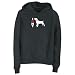 Sweatshirt Woman Black  I Love My Cane Corso Silhouette  Dog