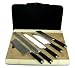 5 PC. SUSHI KNIVES, pro sushi carbon vanadium stainless steel, hand made in carrying ...