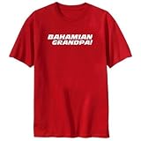 T-Shirt Red  Bahamian Grandpa!  Bahamas Country