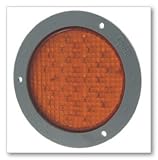 4 FULL PATTERN AUXILLARY TURN LED W/GRAY THEFT PROOF FLANGE