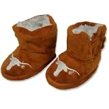 TEXAS LONGHORNS OFFICIAL BABY BOOTIES SZ MEDIUM (3-6 MOS)