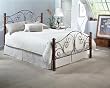 Grenada Bed King Size With Headboard, Footboard and Frame In Charcoal/Cocoa Walnut Finish By Fashion Bed Group