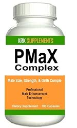 PMax Complex 180 caps Male Enhancement Penis Enlarger Enlargement Girth KRK SUPPLEMENTS