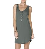 Michael Stars Casual Cotton Slub Henley Tank Dress