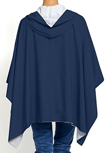 Rainraps Reversible Waterproof / Water Resistant Rain Wrap (One Size, Navy / White)