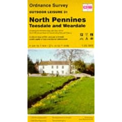 North Pennines: Teeside and Weardale (Outdoor Leisure Maps)