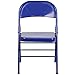Flash Furniture HERCULES COLORBURST Series Cobalt Blue Triple Braced & Double Hinged Metal Folding Chair