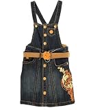 Apple Bottoms - Girl's Apple Bottoms Overall Denim Dress