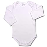 Baby Pure White Long Sleeve Onesie Bodysuit