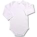 Baby Pure White Long Sleeve Onesie Bodysuit