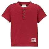 Infant Boys' Cherokee Short-Sleeve Slub Henley - Imperial Red