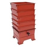 Worm Factory DS5TT 5-Tray Worm Composter - Terra Cotta