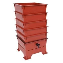 Worm Factory DS5TT 5-Tray Worm Composter - Terra Cotta