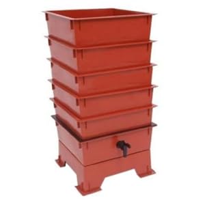 Worm Factory DS5TT 5-Tray Worm Composter - Terra Cotta