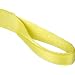 Mazzella EE1 Polyester Web Sling, Eye-and-Eye, Yellow, 1 Ply, Flat Eyes, Vertical Load Capacity