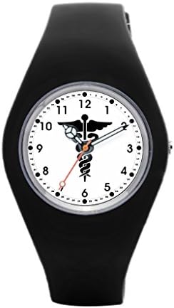 Womens Silicone Band Watch Whatever, I'M Late Anyway - Gray Chevron Pattern Watch