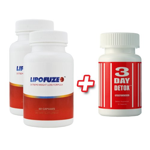 2 BOTTLE OF LIPOFUZE + 2 BOTTLE OF 3 DAY DETOX - PERFECT COMBO TO START YOUR DIET/WEIGHT LOSS