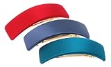 L. Erickson USA Rectangle Volume Barrette - 100% Silk Charmeuse
