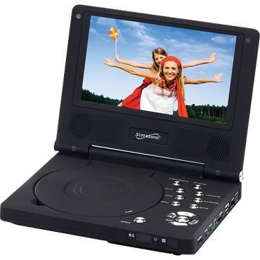 Supersonic 7 Portable DVD Player w/ USB & SD Card Slot