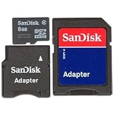 Electronics : SanDisk 8GB Class 4 microSDHC Card w/Adapters