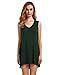 ROMWE Women's Loose Fit Flowy Stretch Crewneck Tank Tunic Dress