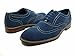 Mens Ferro Aldo Blue Faux Suede Wingtip Oxford Lace Up Dress Shoes