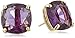 kate spade new york Small Square Amethyst-Colored Stud Earrings