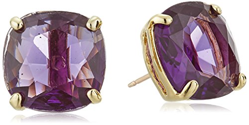 kate spade new york Small Square Amethyst-Colored Stud Earrings