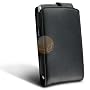 eForCity Vertical Leather Case for Blackberry Storm 9500 / 9530 with magnetic strip, Black